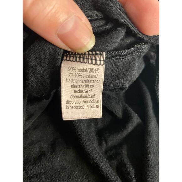 Victoria’s Secret Heavenly Black Pajama Set Leopard Trim Button Top Shorts S - Picture 4 of 8